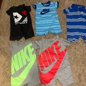 Nike Baby Romper Set - Gray, Green, Red, Blue converse polo Ralph Lauren newborn